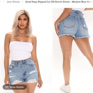 Denim shorts fashion nova run small brand new